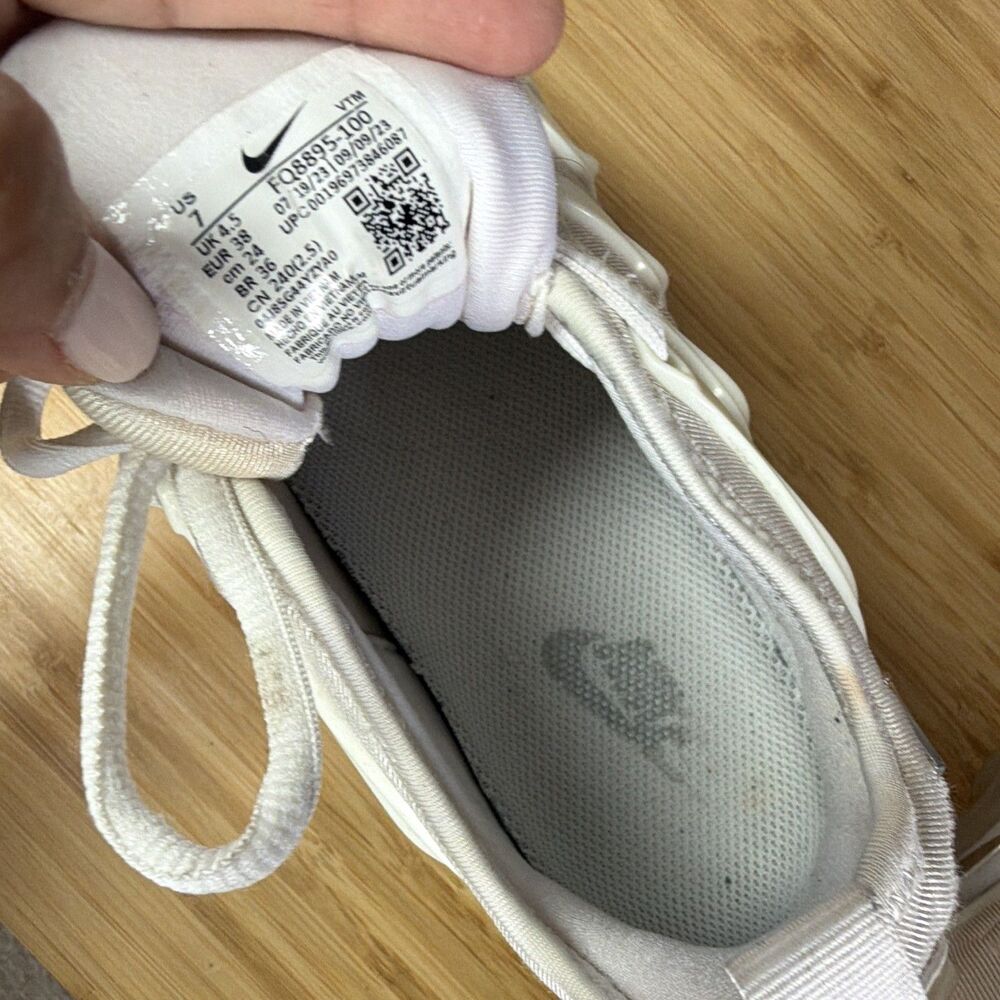 Nike Air Max Portal Sneakers Triple Sail/White Women’s Size 7 Athletic - Picture 8 of 16